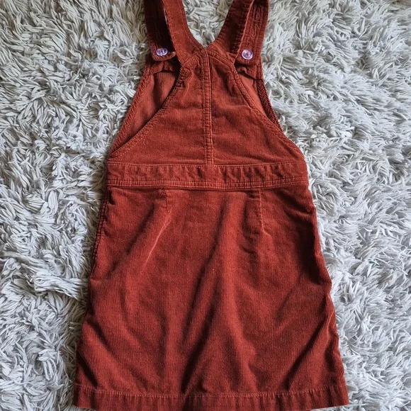 Old Navy Kids Corduroy Button-Front Dress - Rust Size S -6 - Picture 4 of 7